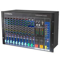 H-G124 12 Channel Professional Mixing Console (Cabinet mountable)